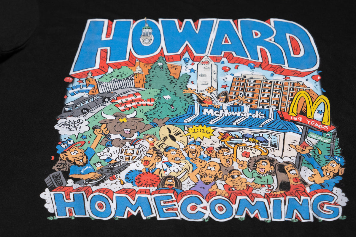 Freako Rico x Dj Chubb E Swagg HU Homecoming 2026 Shirt - Black - Graphic Close-Up